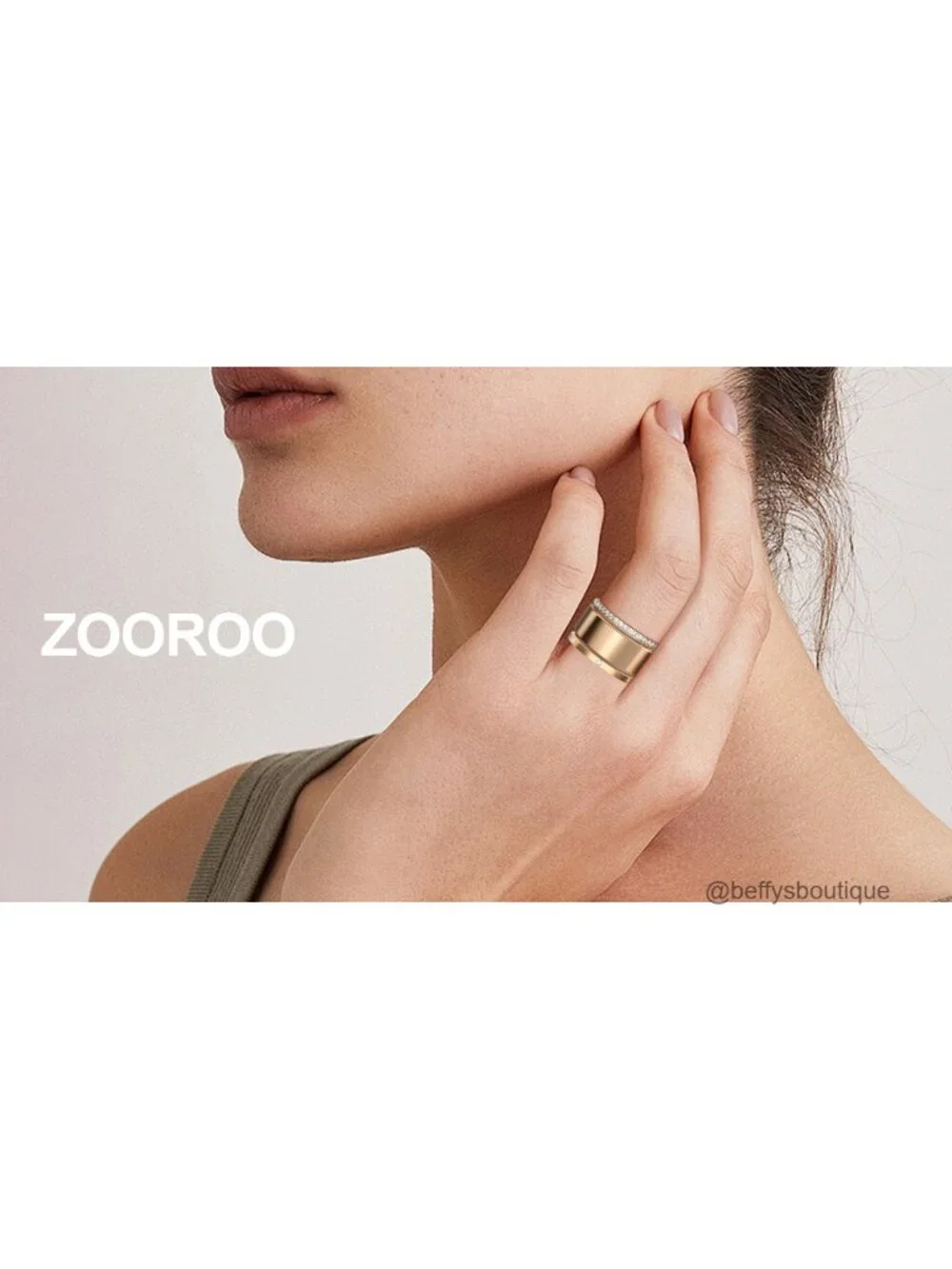 2-Pack Stackable Bands for Oura Ring - 14K Gold Plated Ring Stackers with